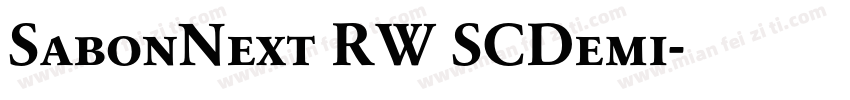 SabonNext RW SCDemi字体转换